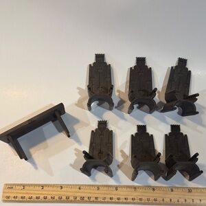 Playmobil Geobra Vintage Medieval King Knight Throne Chair Table 1974 (lot 43)